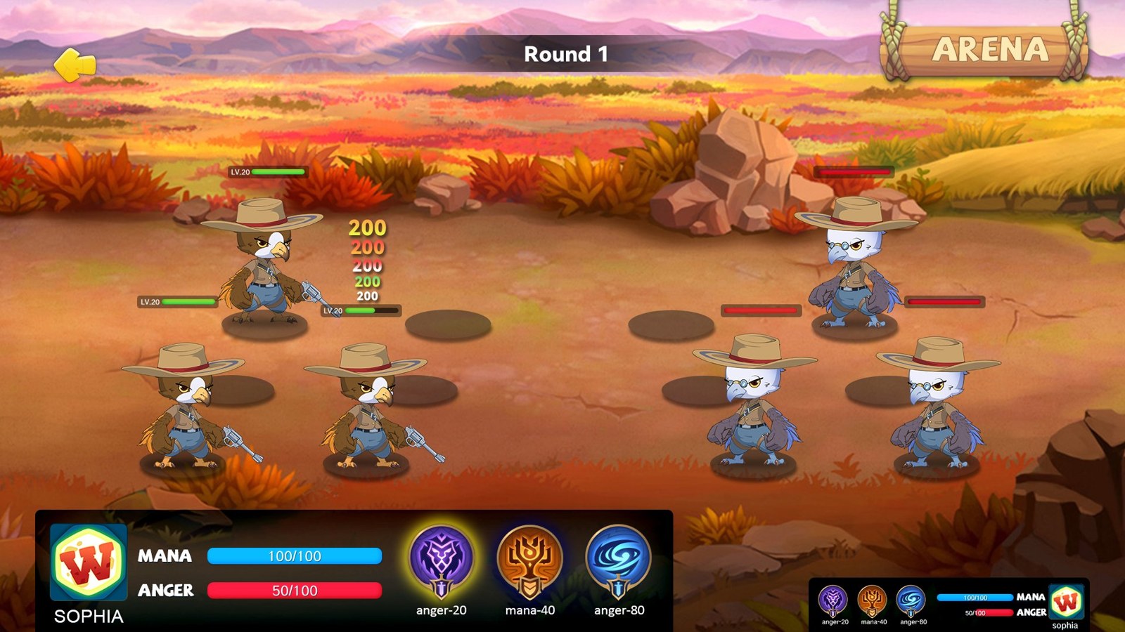 Original iWorld pet battle scene